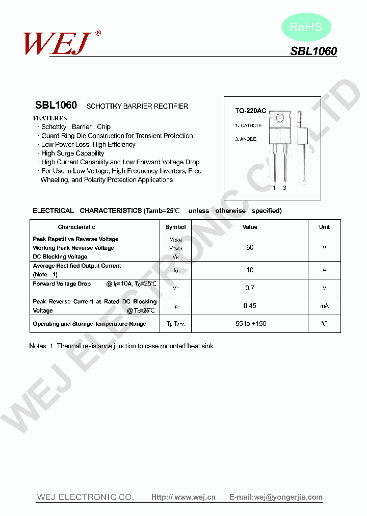 SBL1060_7319433.PDF Datasheet