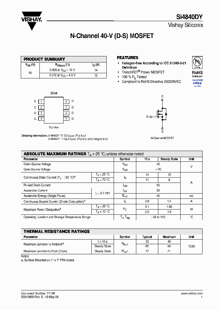 SI4840DY-T1-E3_7319683.PDF Datasheet