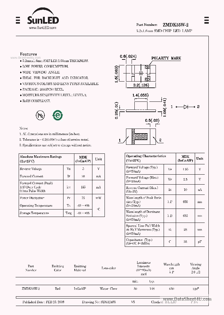 ZMDK55W-2_7319802.PDF Datasheet