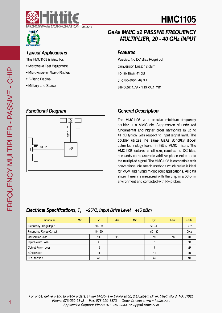 HMC1105_7320459.PDF Datasheet