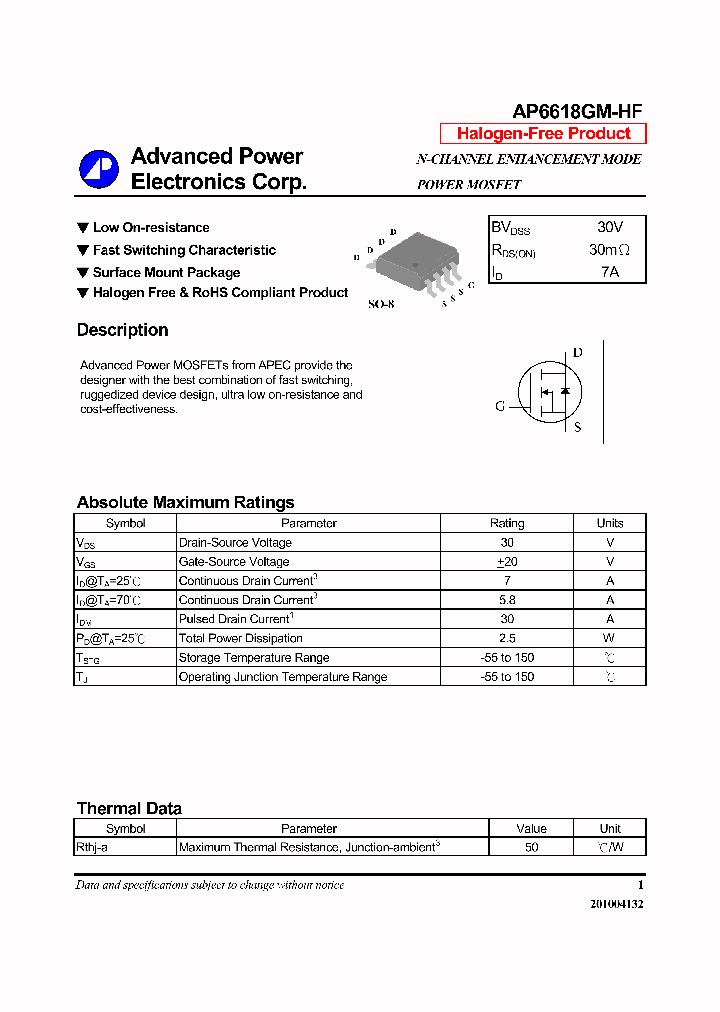 AP6618GM-HF_7320754.PDF Datasheet