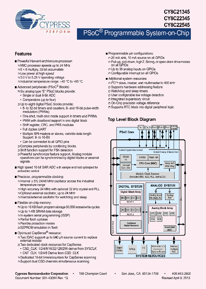 CY8C21645_7320842.PDF Datasheet