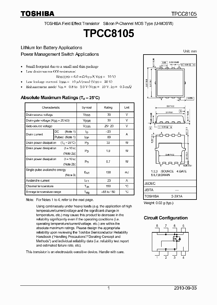 TPCC8105_7321211.PDF Datasheet