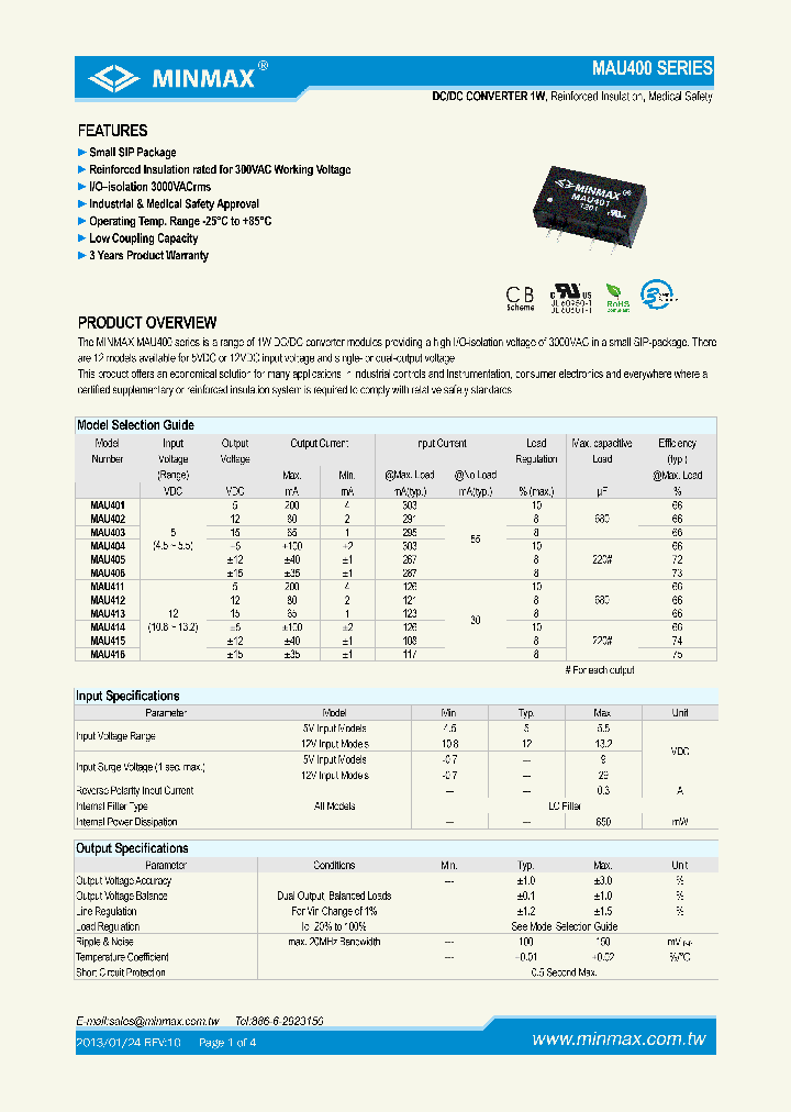 MAU416_7321309.PDF Datasheet