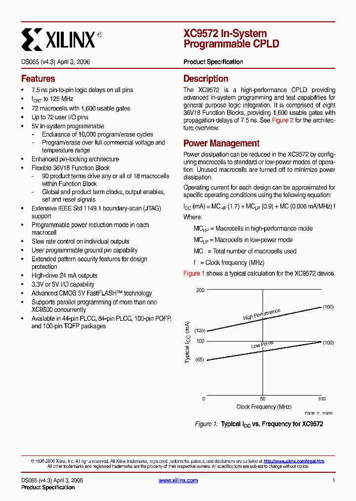 XC9572-10PCG84I_7321326.PDF Datasheet