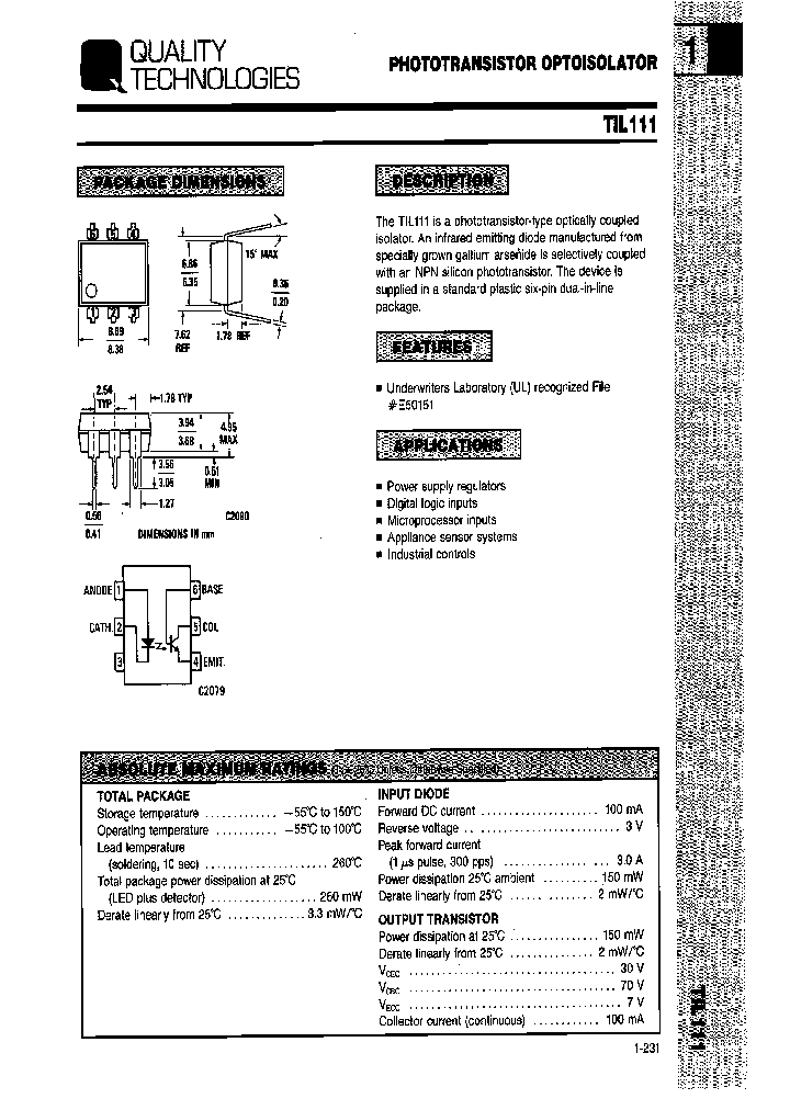 TIL111_7322412.PDF Datasheet
