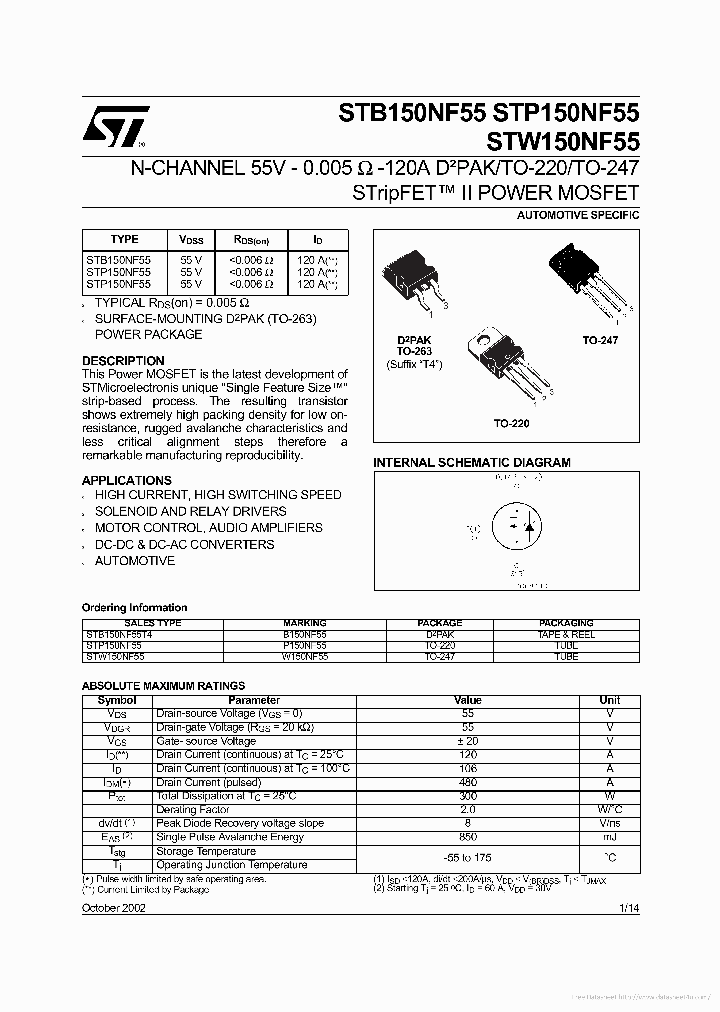 STB150NF55_7323842.PDF Datasheet