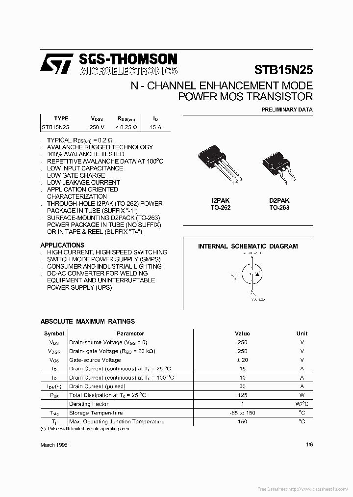 STB15N25_7323843.PDF Datasheet