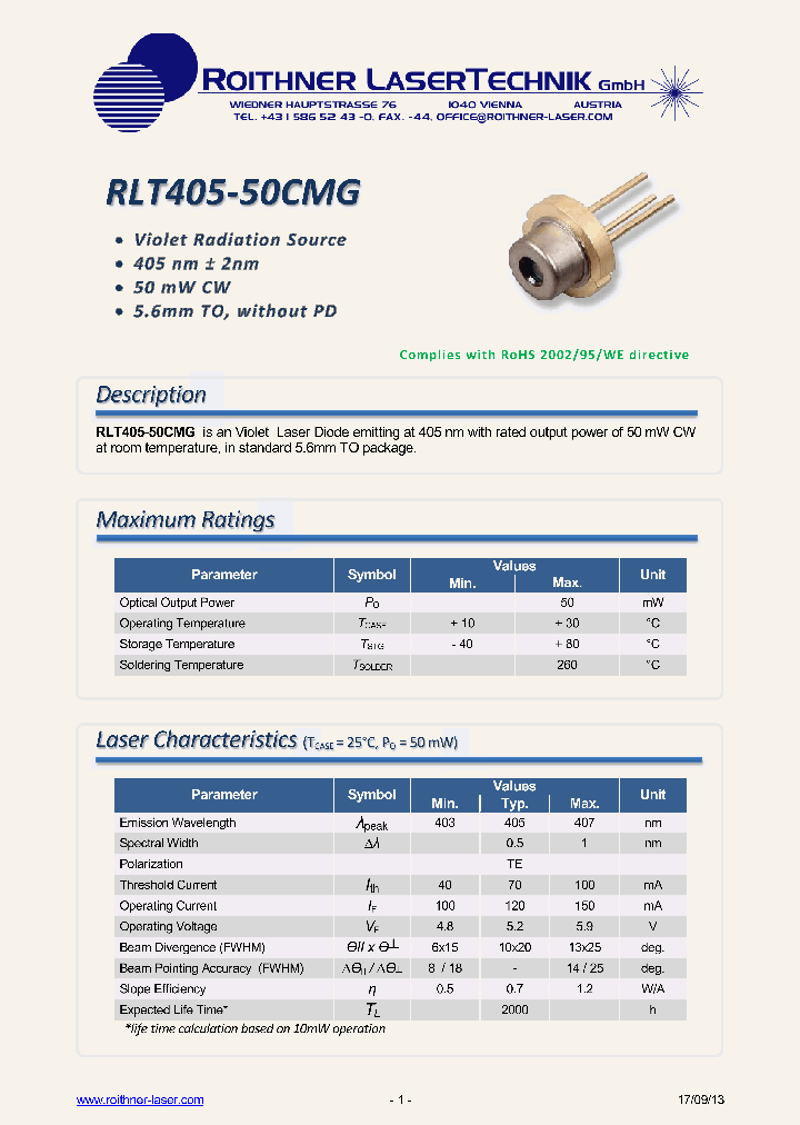 RLT405-50CMG_7324366.PDF Datasheet