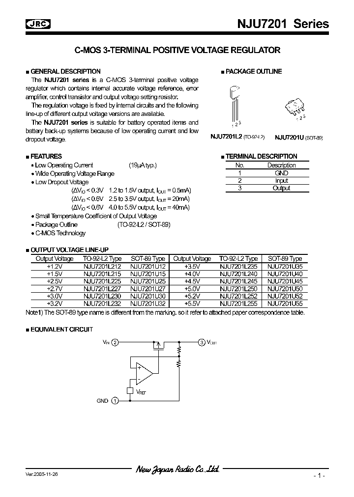 NJU7201L235_7324527.PDF Datasheet