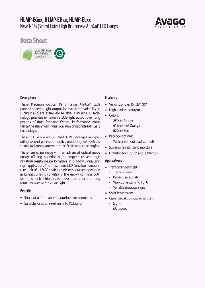 HLMP-EG1B-Z10DD_7325535.PDF Datasheet