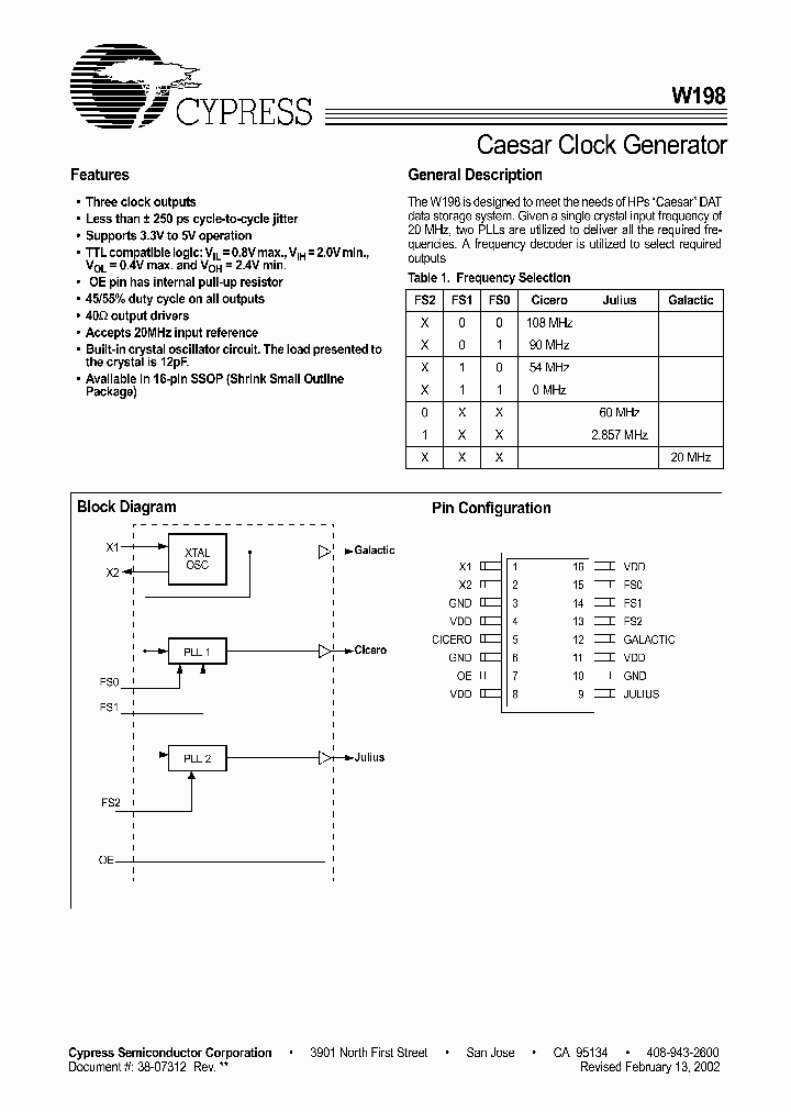 CYPRESSSEMICONDUCTORCORP-W198HT_7325441.PDF Datasheet