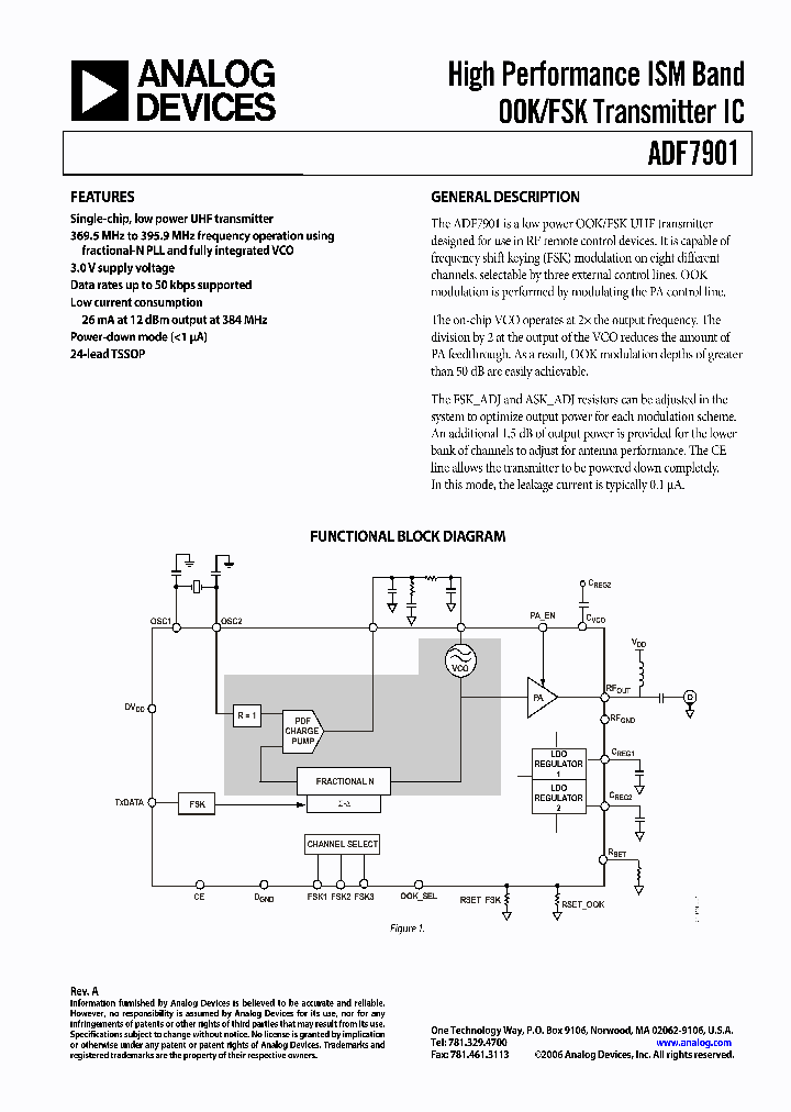 ADF7901BRU_7326747.PDF Datasheet