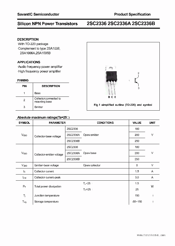 2SC2336B_7326788.PDF Datasheet