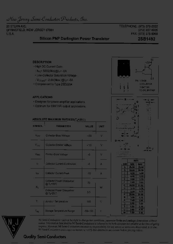 2SB1492_7327763.PDF Datasheet