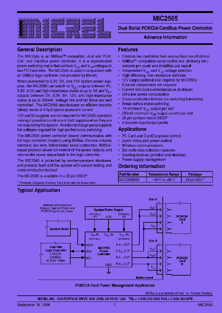 MICRELINC-MIC2565BSM_7328662.PDF Datasheet
