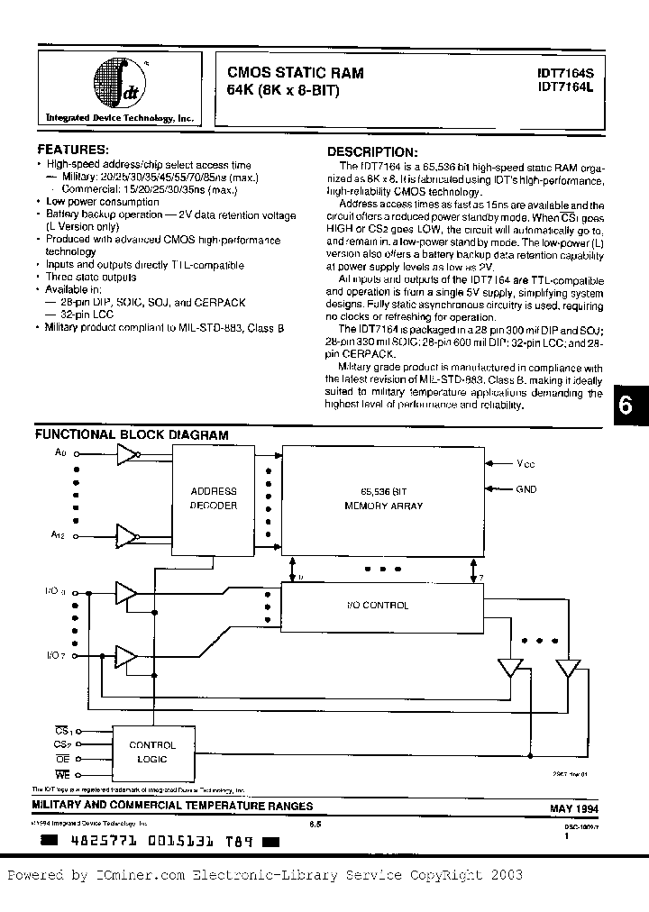 IDT7164S35L32B_7329148.PDF Datasheet