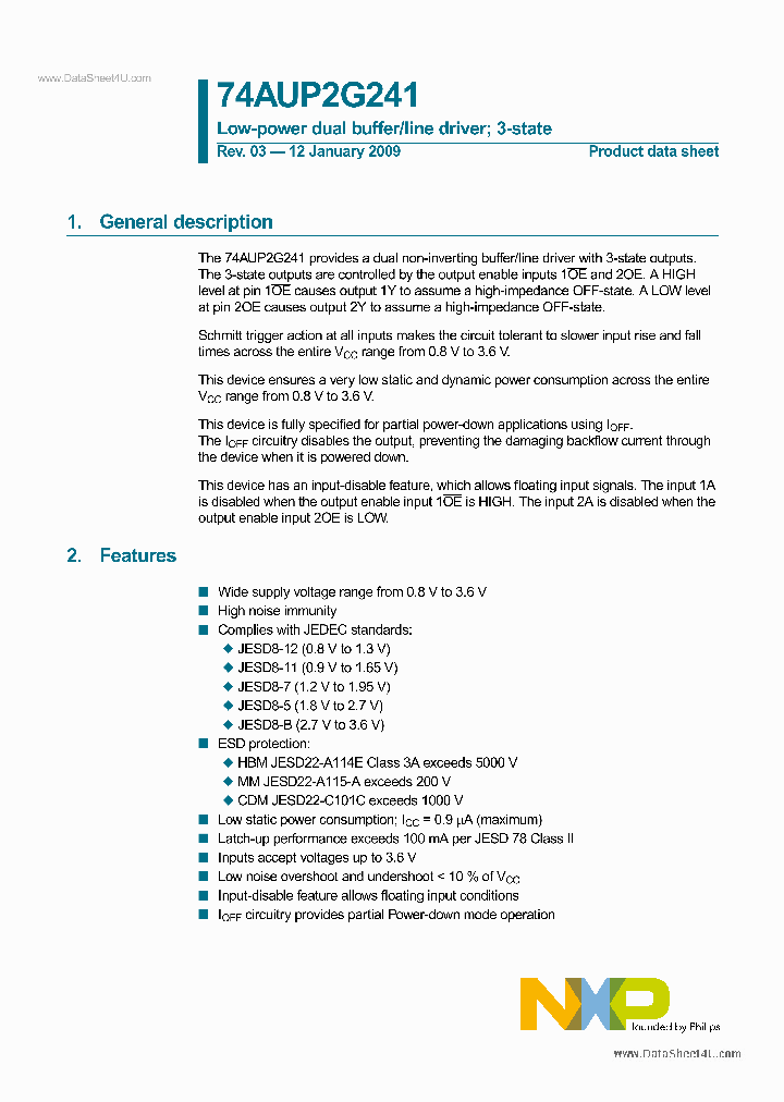 74AUP2G241_7330155.PDF Datasheet