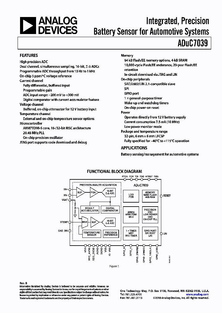 ADUC7039BCP6Z_7334877.PDF Datasheet