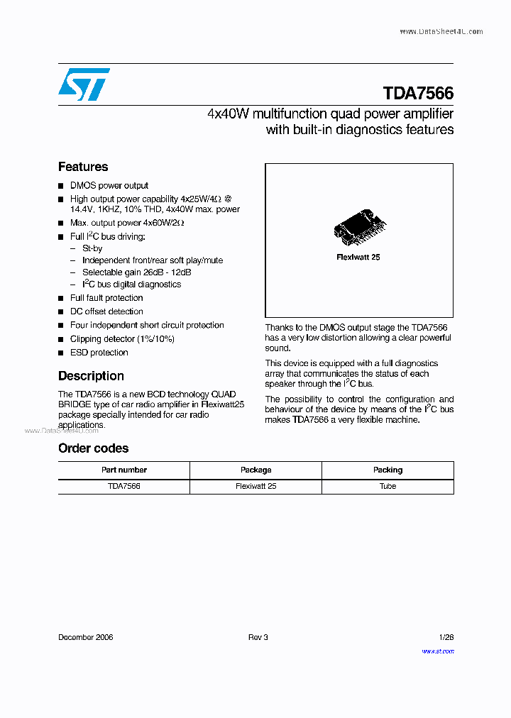 TDA7566_7335801.PDF Datasheet