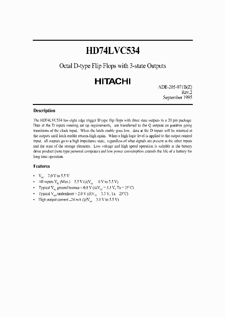 HD74LVC534_7337325.PDF Datasheet