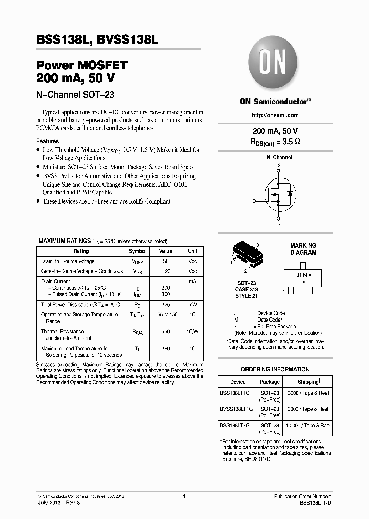 BSS138L_7337583.PDF Datasheet