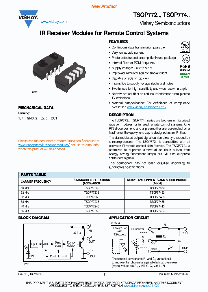 TSOP77233_7337829.PDF Datasheet