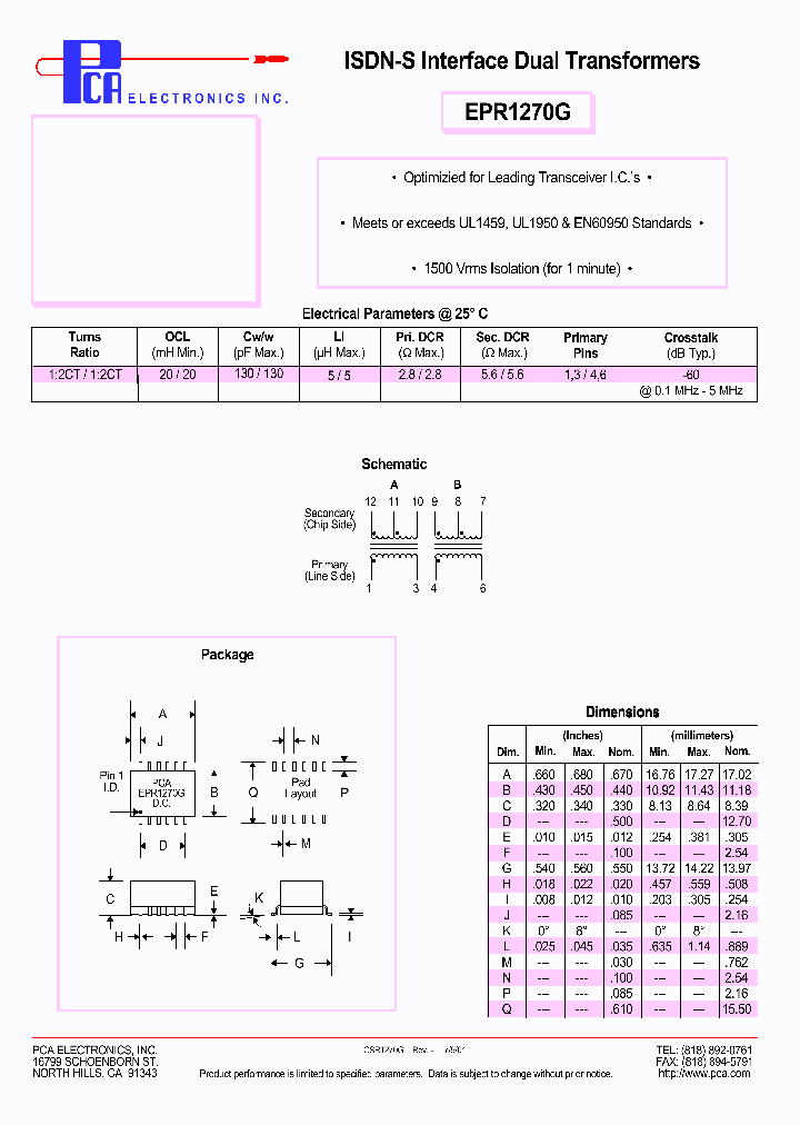 EPR1270G_7339480.PDF Datasheet