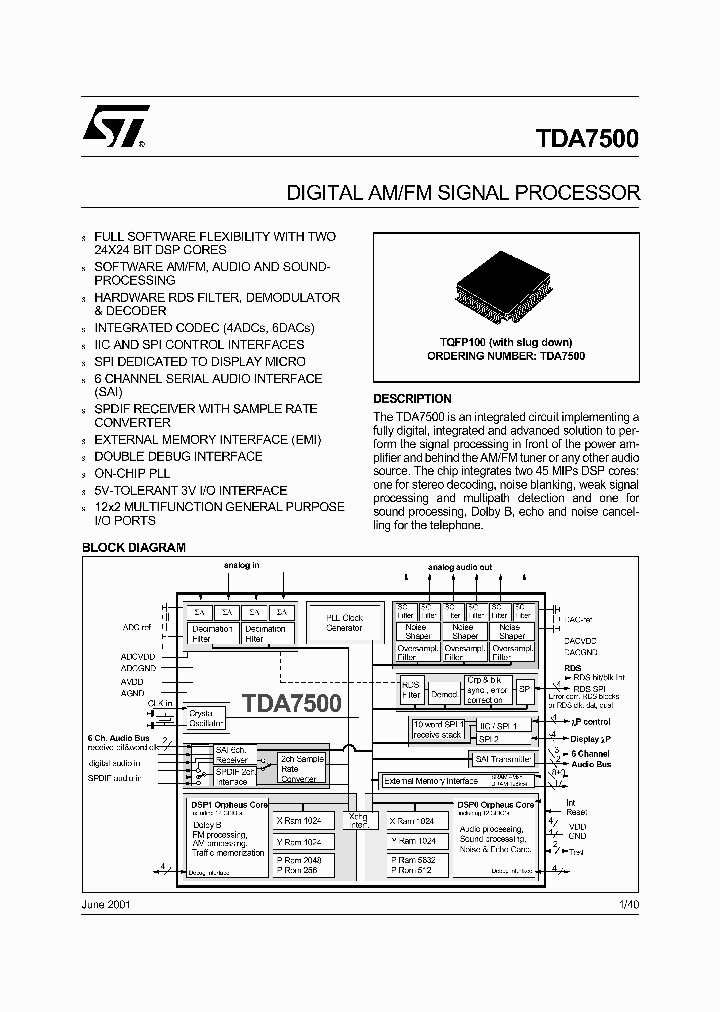 TDA7500_7340580.PDF Datasheet
