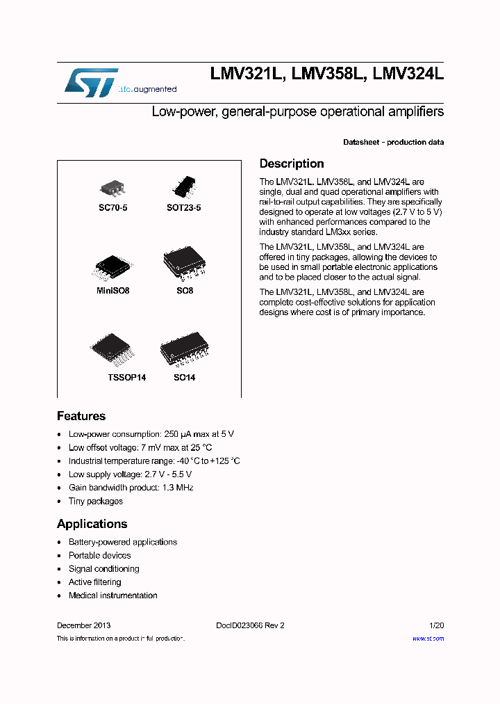 LMV358LIDT_7340711.PDF Datasheet