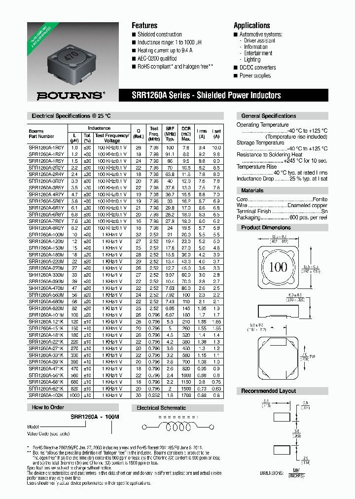 SRR1260A-100M_7341576.PDF Datasheet