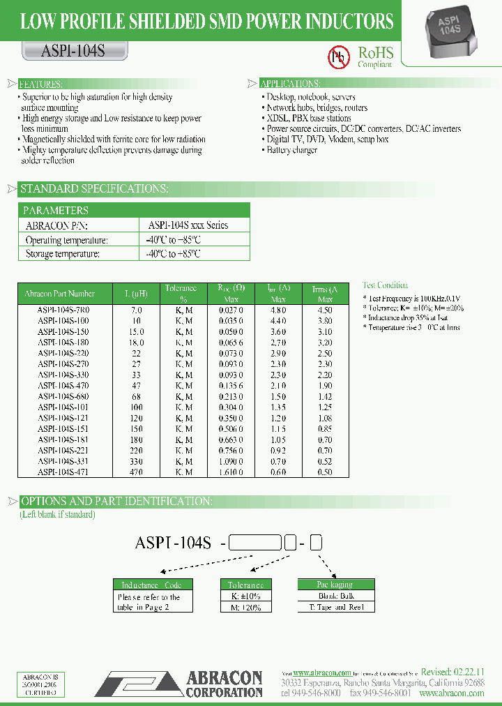 ASPI104S_7341605.PDF Datasheet