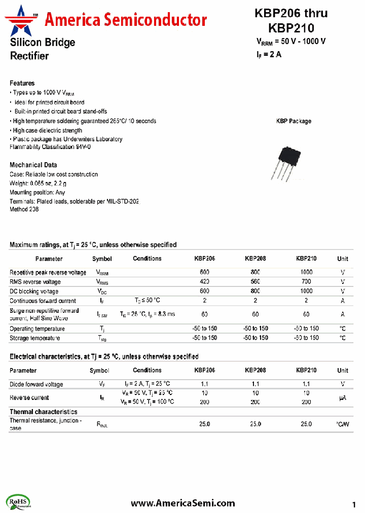 KBP208_7341713.PDF Datasheet