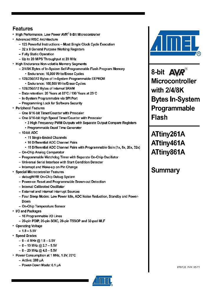 ATTINY861A-XU_7343061.PDF Datasheet