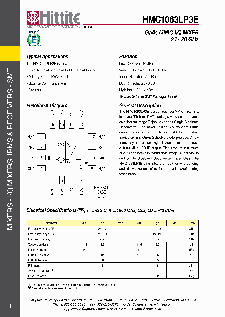 HMC1063LP3E_7344684.PDF Datasheet