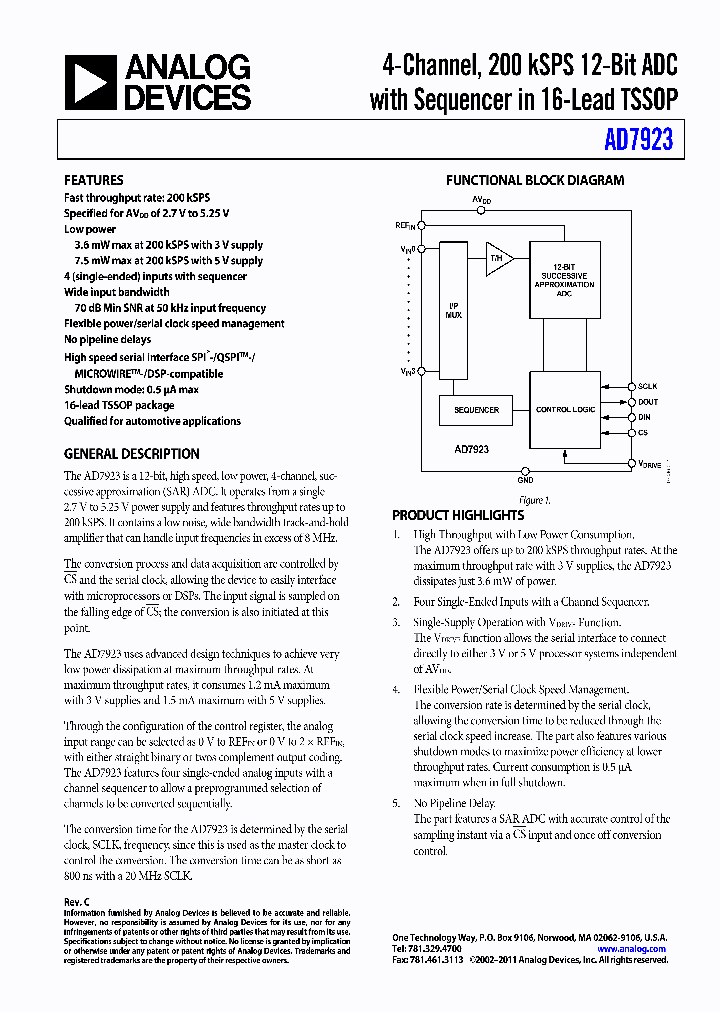 AD7923WYRUZ-REEL7_7345720.PDF Datasheet