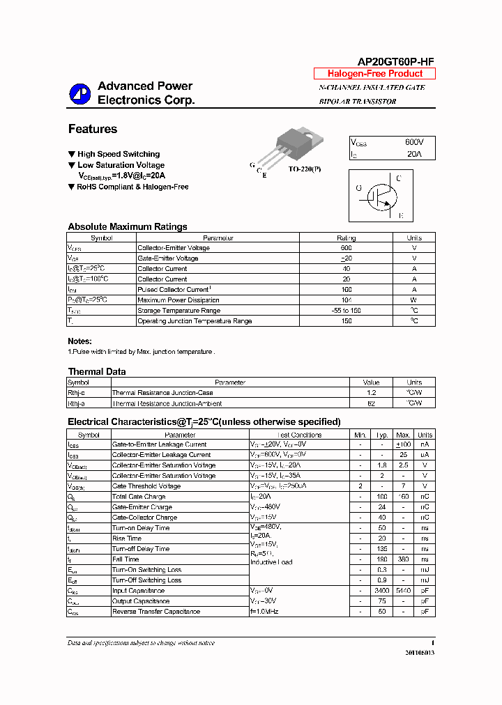 AP20GT60P-HF_7346160.PDF Datasheet
