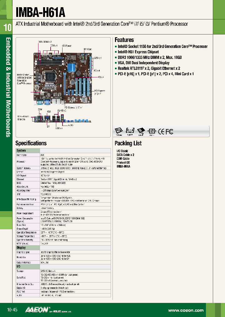 IMBA-H61A-A10_7348564.PDF Datasheet