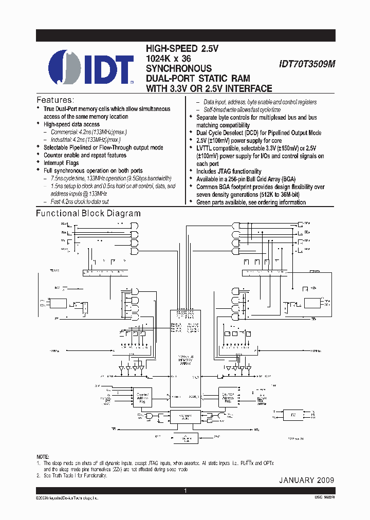 IDT70T3509MS133BPI_7352207.PDF Datasheet