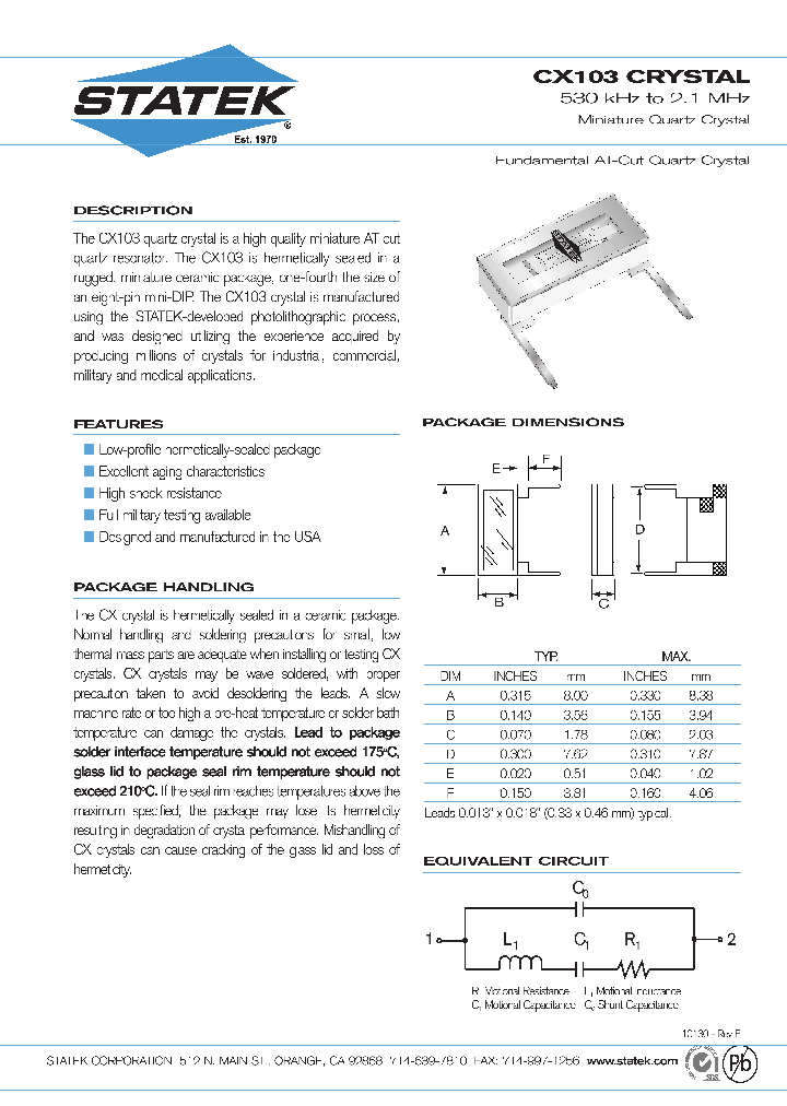 CX103_7352610.PDF Datasheet
