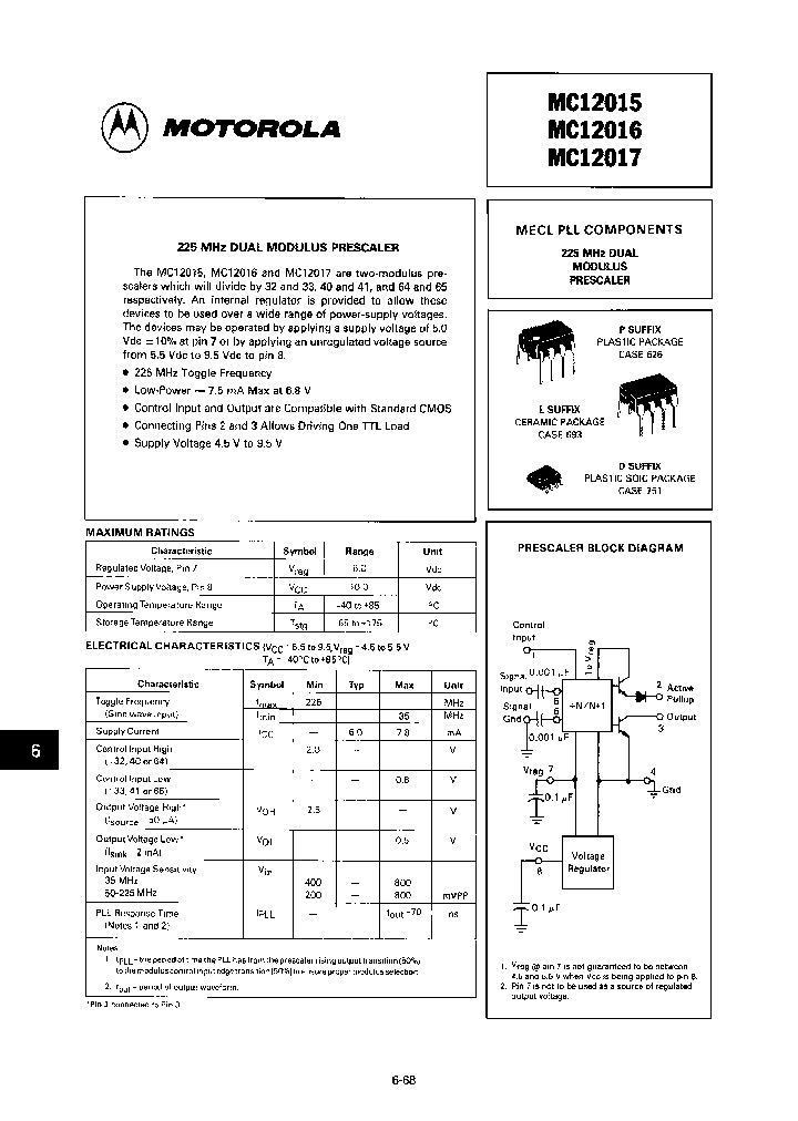 MOTOROLAINC-MC12015L_7354023.PDF Datasheet