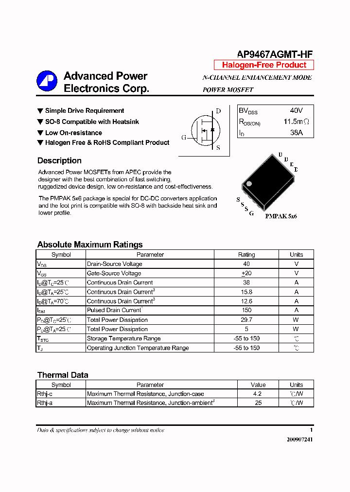 AP9467AGMT-HF_7357136.PDF Datasheet