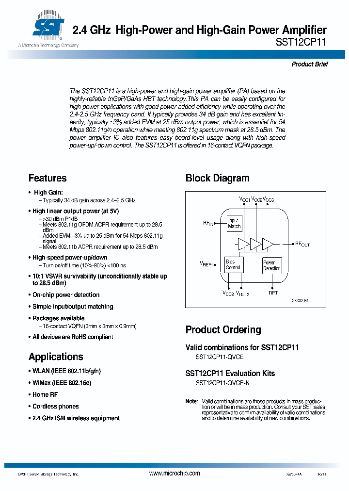 SST12CP11-QVCE_7359441.PDF Datasheet