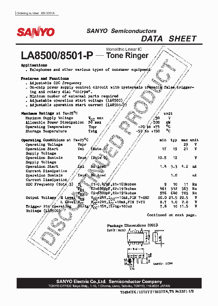 LA8500_7360807.PDF Datasheet