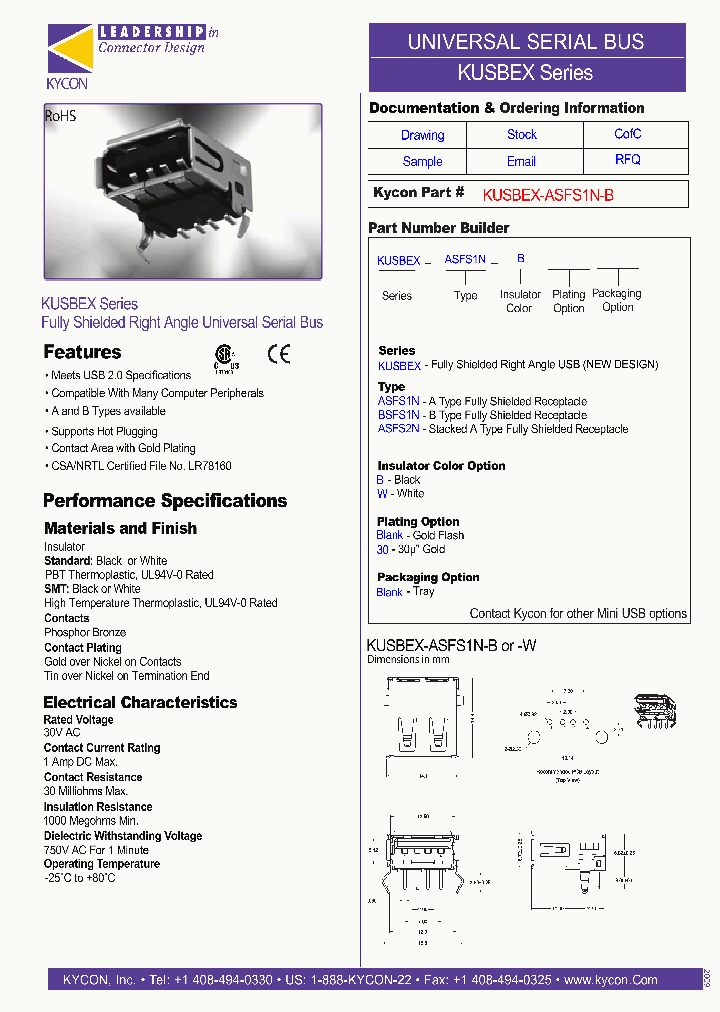 KUSBEX-BSFS1N-W30_7356380.PDF Datasheet