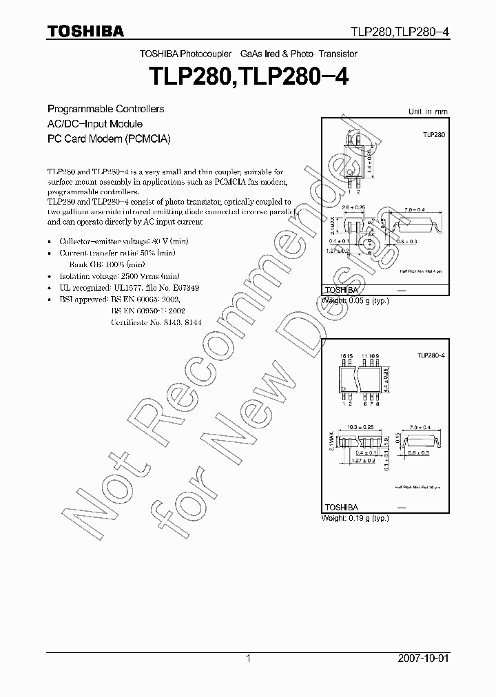 TLP280-4_7365231.PDF Datasheet