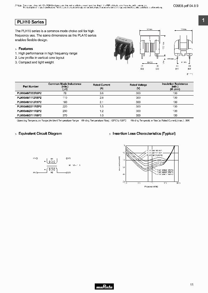 PLH10AS2911R2P2_7364605.PDF Datasheet