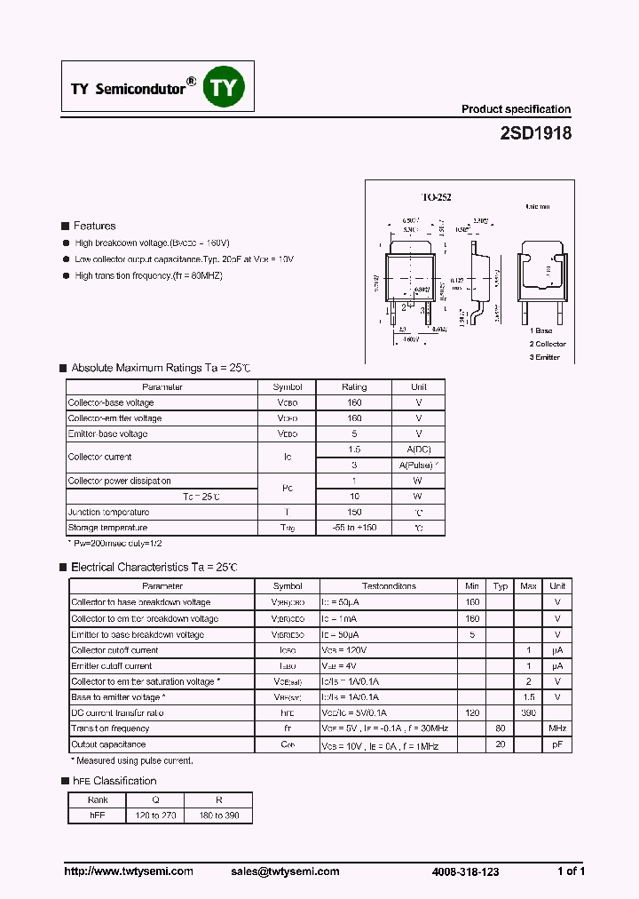 2SD1918_7370500.PDF Datasheet