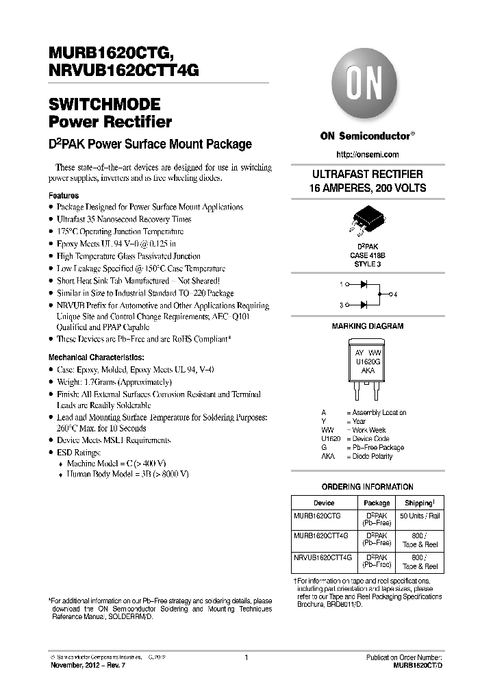 NRVUB1620CTT4G_7373473.PDF Datasheet