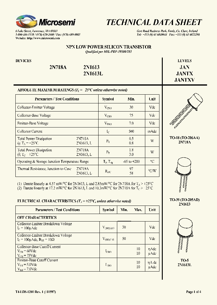 JANTXV2N1613L_7374871.PDF Datasheet